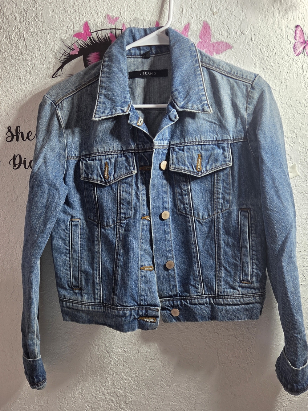 J Brand Women's Classic Blue Denim Jacket Size S